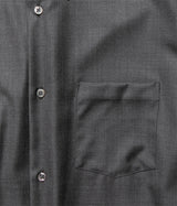 SSSTEIN 26SS "EXTRA FINE WOOL OVERSIZED REGULAR COLLAR SHIRT"