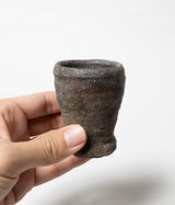 古村其飯 "窯変酒器(桐箱付)" (沖縄・荒焼)