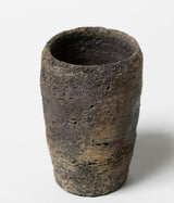 古村其飯 "窯変酒器(桐箱付)" (沖縄・荒焼)