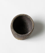 古村其飯 "窯変酒器(桐箱付)" (沖縄・荒焼)