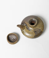 古村其飯 "泥釉カラカラとちぶぐゎー 桐箱付" (沖縄・荒焼)