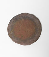 古村其飯 "丸い板皿" (沖縄・荒焼)