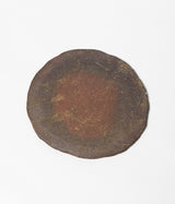 古村其飯 "丸い板皿" (沖縄・荒焼)