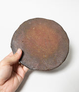 古村其飯 "丸い板皿" (沖縄・荒焼)