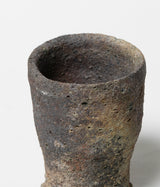 古村其飯 "窯変酒器(桐箱付)" (沖縄・荒焼)