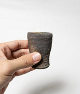 古村其飯 "窯変酒器(桐箱付)" (沖縄・荒焼)