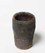 古村其飯 "窯変酒器(桐箱付)" (沖縄・荒焼)