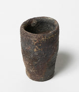 古村其飯 "窯変酒器(桐箱付)" (沖縄・荒焼)