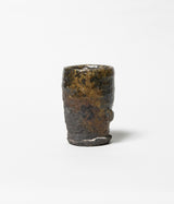 古村其飯 "窯変酒器(桐箱付)" (沖縄・荒焼)