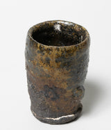 古村其飯 "窯変酒器(桐箱付)" (沖縄・荒焼)