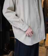 A.PRESSE 2026 Style1 "Double Weave Twill Regular Collar Shirt"