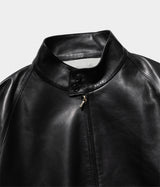 A.PRESSE 2026 Style1 "Leather Harrington Jacket"