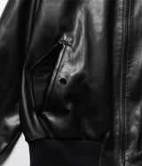 A.PRESSE 2026 Style1 "Leather Harrington Jacket"