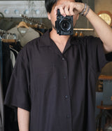 YOKO SAKAMOTO "OPEN COLLAR S/S SHIRT"