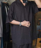 YOKO SAKAMOTO "OPEN COLLAR S/S SHIRT"