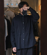 STILL BY HAND "SH05261"Garment-dye over shirt