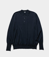 A.PRESSE 2026 Style1 "Cotton Knit L/S Polo Shirts"
