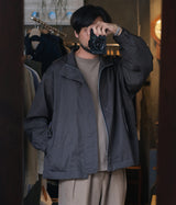 STILL BY HAND "BL02261" Stand Collar Blouson