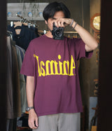 STUDIO ANIMALS "Animals Letter T-Shirt Solid Print"