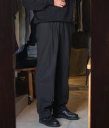 STILL BY HAND "PT01261"Garment-dye 2pleat pants