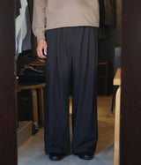 YOKE 26SS "Wool Washer Tropical 2pleated Easy Trousers"