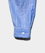 STILL BY HAND "SH09261" Cotton ramie band collar shirt