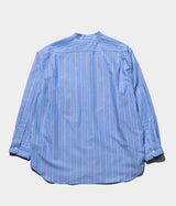 STILL BY HAND "SH09261" Cotton ramie band collar shirt