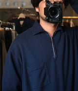A.PRESSE 2026 Style1 "Vintage Light Weight Half Zip Sweatshirt"