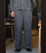 STILL BY HAND "PT08261" Pigment print easy pants