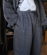 STILL BY HAND "PT08261" Pigment print easy pants