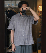 MITTAN "SH-157" OC 다색 슬라브 반소매 셔츠