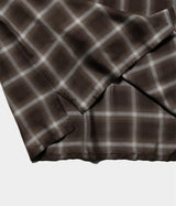 SSSTEIN 26SS "LY/VIS CHECK OVERSIZED OPEN COLLAR SS SHIRT"