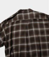 SSSTEIN 26SS "LY/VIS CHECK OVERSIZED OPEN COLLAR SS SHIRT"