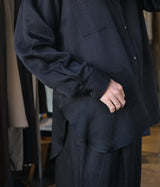 SSSTEIN 26SS "VIS/LI BRIGHT TWILL OVERSIZED LS SHIRT"