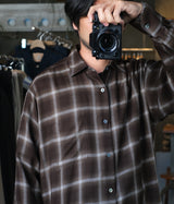 SSSTEIN 26SS "LY/VIS CHECK OVERSIZED LS SHIRT"