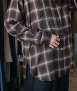 SSSTEIN 26SS "LY/VIS CHECK OVERSIZED LS SHIRT"