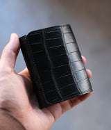 PETROSOLAUM "mountain fold wallet crocodile"