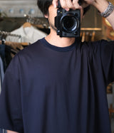 STILL BY HAND "CS05261" Knitted rib t-shirt