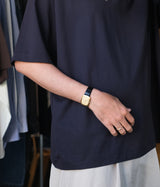 STILL BY HAND "CS05261" Knitted rib t-shirt