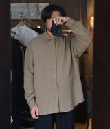 A.PRESSE 2026 Style1 "Hemp Regular Collar Shirt"
