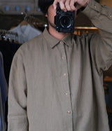 A.PRESSE 2026 Style1 "Hemp Regular Collar Shirt"