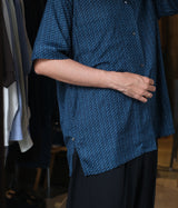 YOKE 26SS "Vintage Pattern Printed Open Collar Shirt"