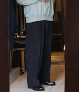 A.PRESSE 2026 Style1 "Wool Rayon Wide Trousers"
