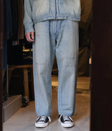 A.PRESSE 2026 Style1 "No.37 Washed Wide Denim Pants"
