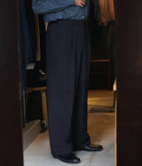 seya. "TRAVEL PANTS/SUMMER HERRINGBONE"