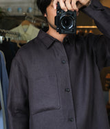 seya. "DOUBLE FACE OVERSHIRT/LEGACY LINEN"