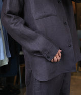 seya. "DOUBLE FACE OVERSHIRT/LEGACY LINEN"