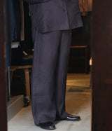 seya. "DOUBLE FACE RELAX PANTS/LEGACY LINEN"