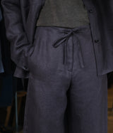 seya. "DOUBLE FACE RELAX PANTS/LEGACY LINEN"