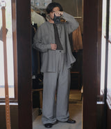 seya. "RIVERMAN OVERSHIRT/KERSEY CHAMBRAY LINEN"